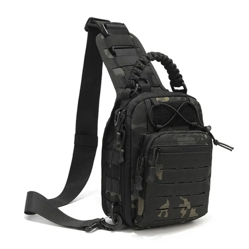 Men's Outdoor Chest Bag Military Tactical Shoulder Bag Sling Backpack 900D Oxford Mountaineering Camping Fishing Hiking Molle Mi - Homebound Essentials