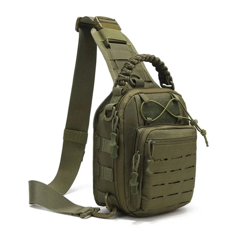 Men's Outdoor Chest Bag Military Tactical Shoulder Bag Sling Backpack 900D Oxford Mountaineering Camping Fishing Hiking Molle Mi - Homebound Essentials