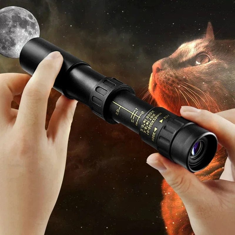 Military Metal 10 - 300X Zoom HD Powerful Binoculars - Long Range Portable Telescope for Hunting - Homebound Essentials