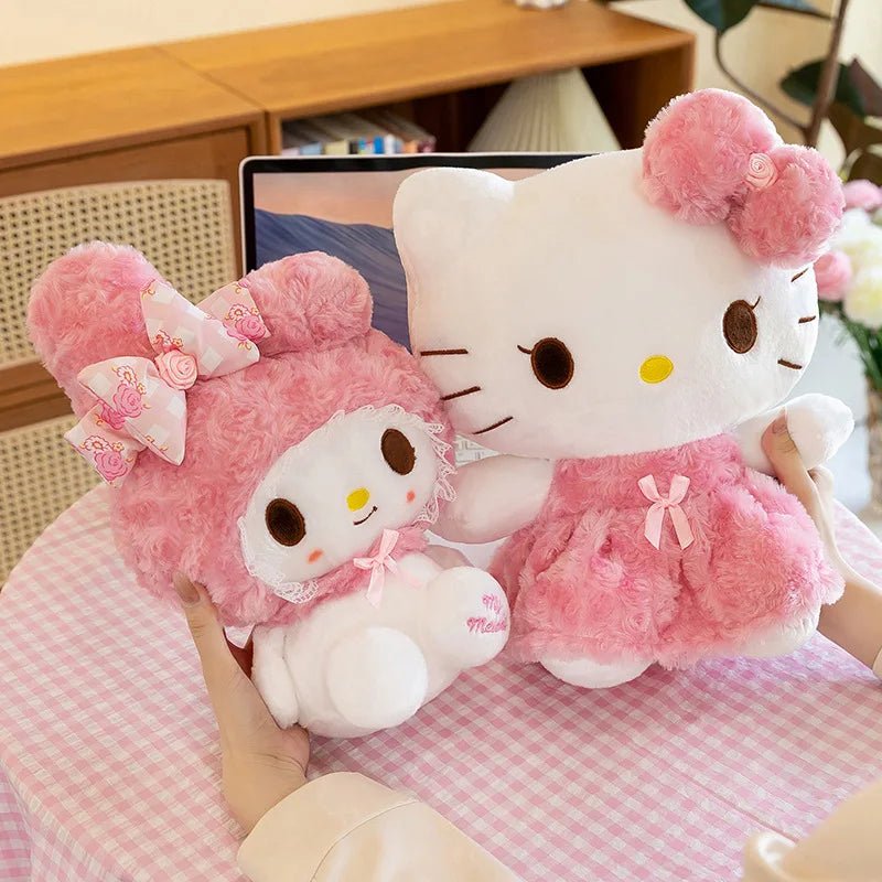 Miniso 35CM Hello Kitty & My Melody Kawaii Plush Toy - Homebound Essentials
