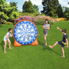 Outdoor Inflatable Dart Board Soccer Game - Full PVC Football Shooting Dart Board with Balls for Kids’ Sports Fun - Homebound Essentials