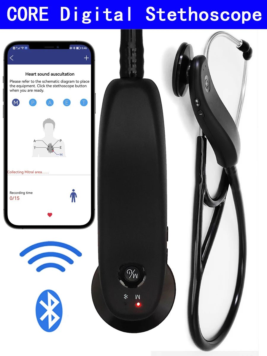 Premium Electronic Bluetooth Digital Stethoscope – Wireless & Intelligent - Homebound Essentials