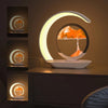 Quicksand Table Lamp with Wireless Charging – 3D Hourglass Sand Painting Night Light - Homebound Essentials