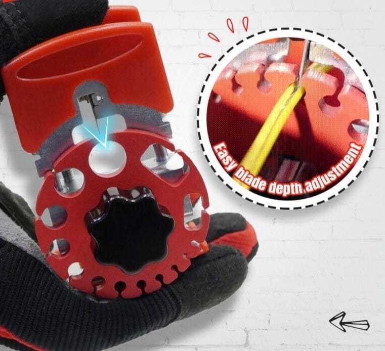 QuikStrip - Universal Versatile Handheld Quick Wire Stripper - Homebound Essentials