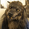 Realistic LED Halloween Latex Wolf Head Hair Mask - Homebound Essentials