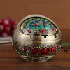 Retro Ashtray Household Cigarette Smoking Holder - Zinc Alloy Large Ash Holder with Lid for Home Decor - Homebound Essentials