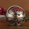Retro Ashtray Household Cigarette Smoking Holder - Zinc Alloy Large Ash Holder with Lid for Home Decor - Homebound Essentials