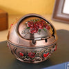 Retro Ashtray Household Cigarette Smoking Holder - Zinc Alloy Large Ash Holder with Lid for Home Decor - Homebound Essentials