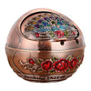 Retro Ashtray Household Cigarette Smoking Holder - Zinc Alloy Large Ash Holder with Lid for Home Decor - Homebound Essentials
