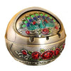Retro Ashtray Household Cigarette Smoking Holder - Zinc Alloy Large Ash Holder with Lid for Home Decor - Homebound Essentials