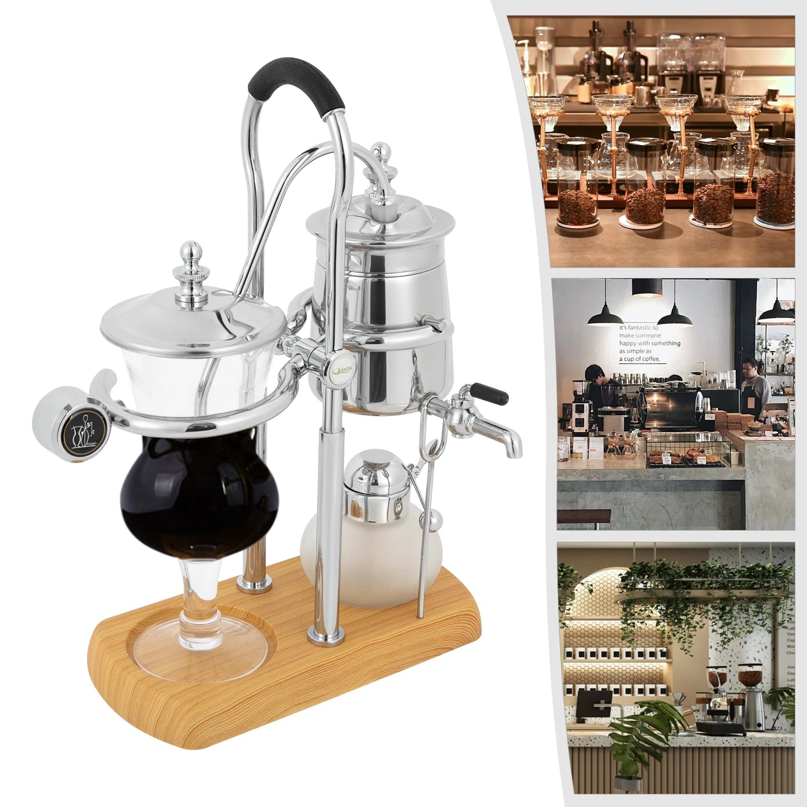 Retro Siphon Coffee Maker with Temperature Control - Homebound Essentials