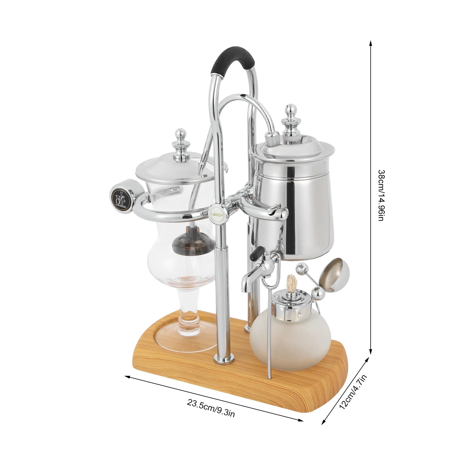 Retro Siphon Coffee Maker with Temperature Control - Homebound Essentials