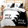 Romantic Black & White Polyester Duvet Cover Set - Homebound Essentials