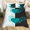 Romantic Black & White Polyester Duvet Cover Set - Homebound Essentials