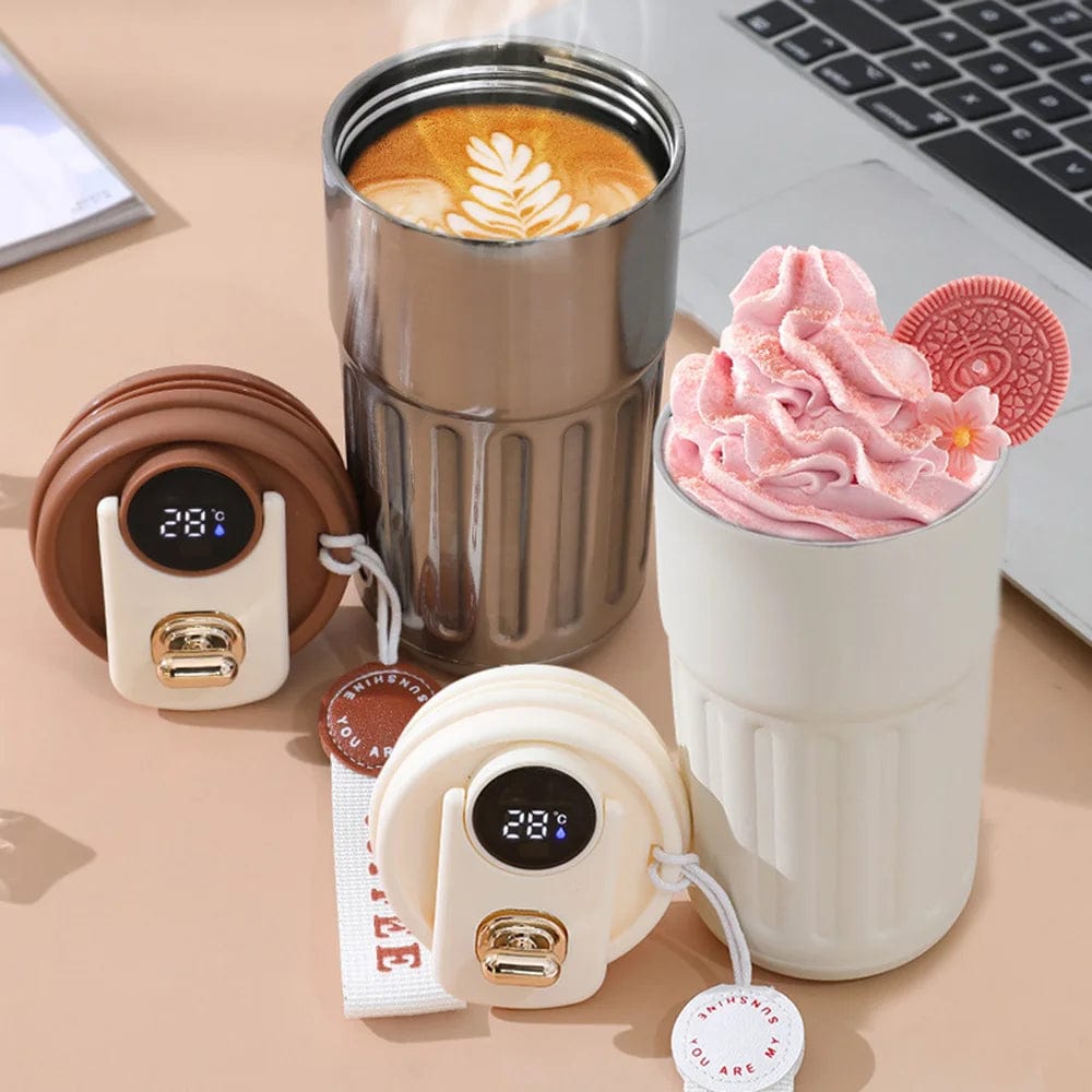 Smart Thermos Bottle with LED Temperature Display, 316 Stainless Steel Coffee Cup, Portable Vacuum Flask Tumbler Mug - Homebound Essentials
