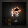 Smoking Skull Head Neon Sign: Game Room Wall Art & LED Neon Decor - Homebound Essentials