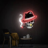 Smoking Skull Head Neon Sign: Game Room Wall Art & LED Neon Decor - Homebound Essentials