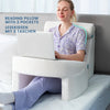 Soft Reading Pillow with Arm Rest | Lap Desk Pillow for Gaming, Working, Sitting on Floor or Sofa | Removable & Washable Cover - Homebound Essentials