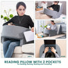 Soft Reading Pillow with Arm Rest | Lap Desk Pillow for Gaming, Working, Sitting on Floor or Sofa | Removable & Washable Cover - Homebound Essentials