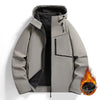 SoftShield Fleece - Lined Hooded Jacket: Fleece - Lined Thickened Loose - Fit Hooded Clerical Collar Softshell Jacket - Homebound Essentials