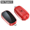 SolarCharge Mini: 1200mAh Solar - Powered Keychain Phone Charger, Portable Type - C Wireless Power Bank for iPhone, Samsung - Homebound Essentials