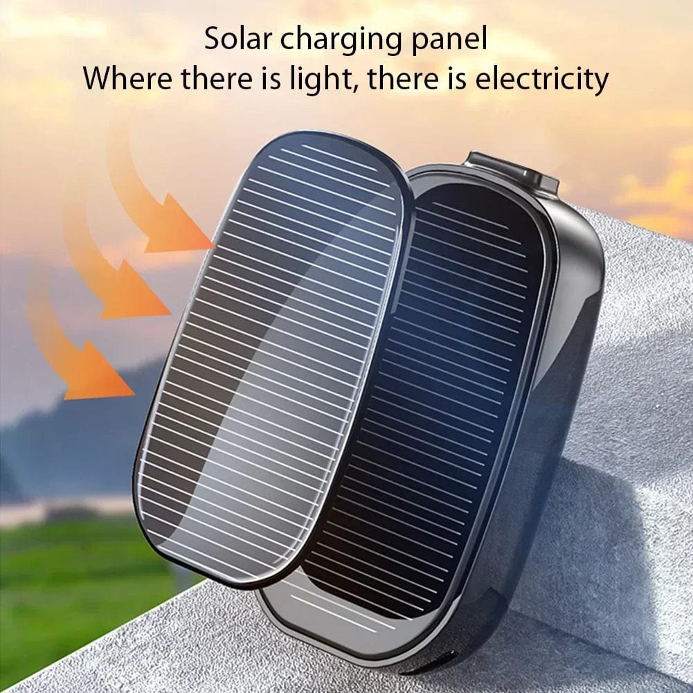 SolarCharge Mini: 1200mAh Solar - Powered Keychain Phone Charger, Portable Type - C Wireless Power Bank for iPhone, Samsung - Homebound Essentials