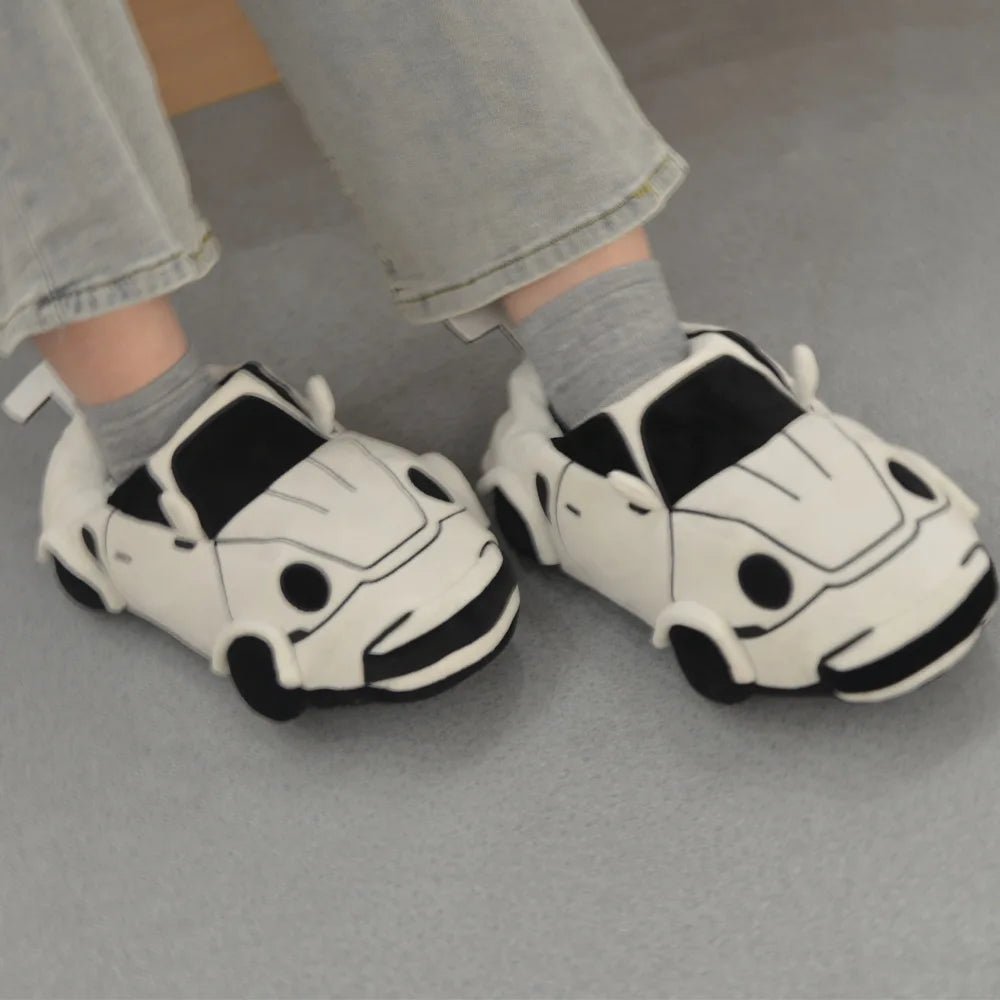 Sports Car Plush Home Slippers: Drive into Comfort - Homebound Essentials