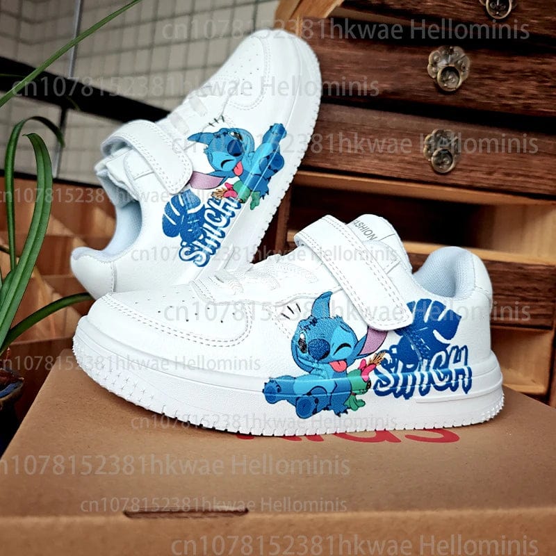 Stitch - Themed Sneakers for Girls & Boys | Casual Basketball Shoes | Fashionable Kid's Sports Running Shoes | Perfect Gift for Students - Homebound Essentials