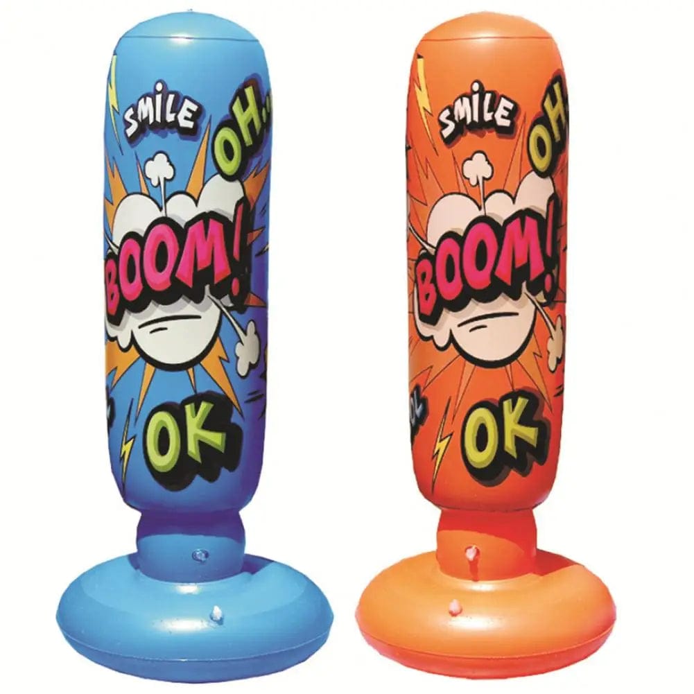 StrikeZone Inflatable Punching Bag: Inflatable Boxing Punching Bag | 1.25M for Adults & Children, Stress Relief & Boxing Training Equipment, Sandbag Target Column - Homebound Essentials