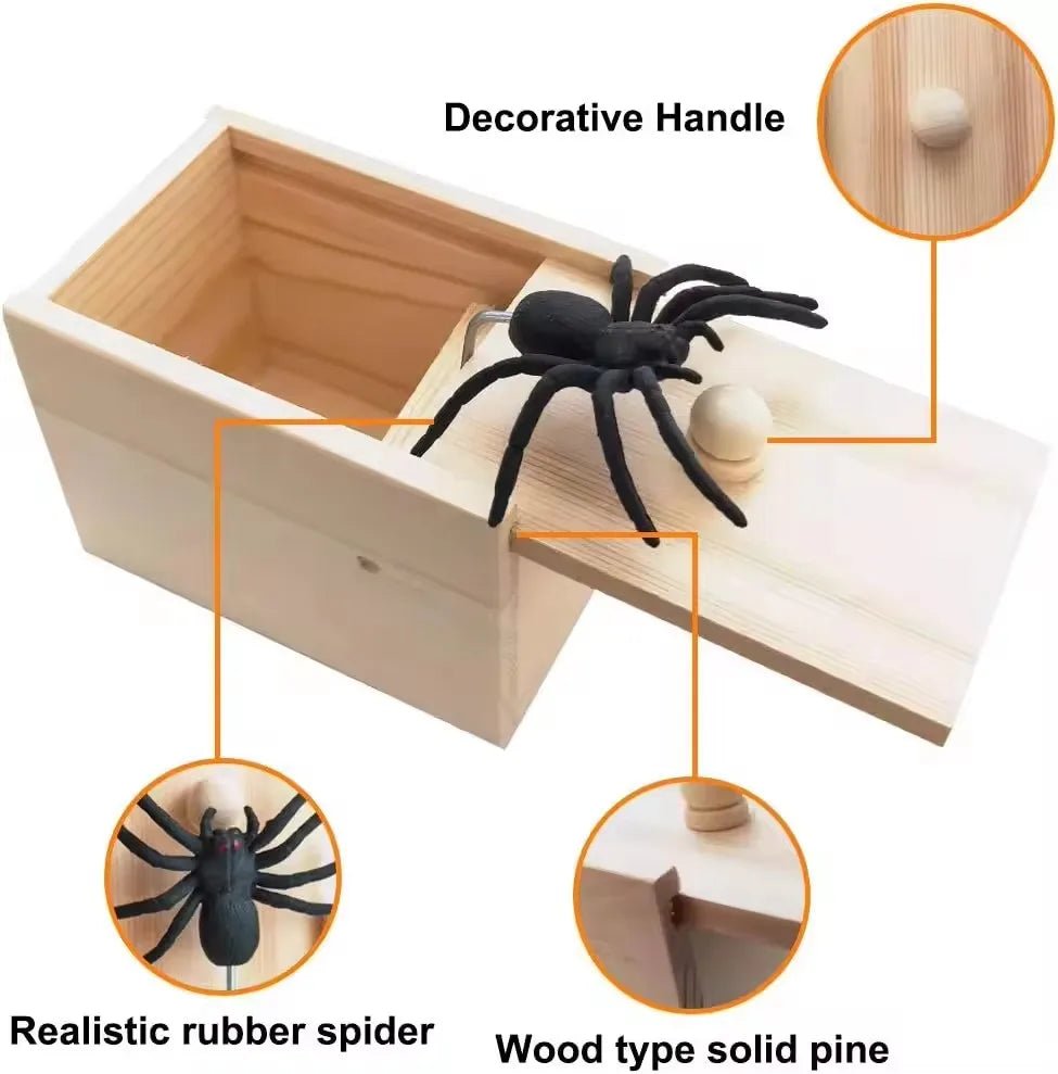 Surprise Spider Joke Box: Funny Prank Toy - Homebound Essentials