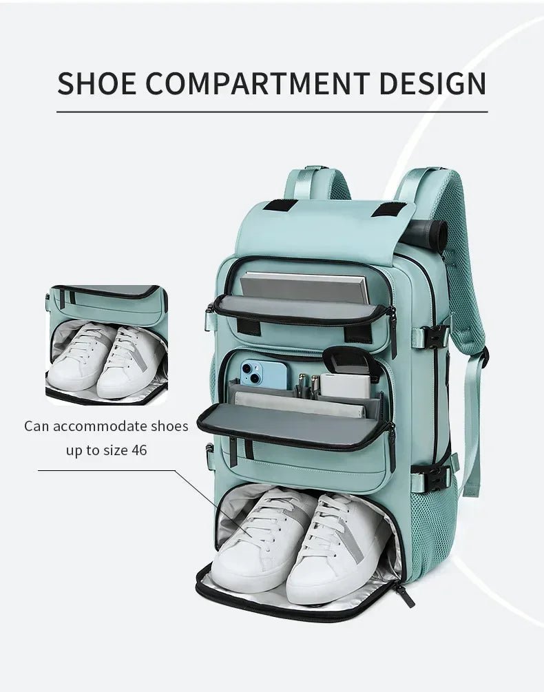 SWISS Travel Backpack - 16" Waterproof Business & Outdoor Backpack - Homebound Essentials