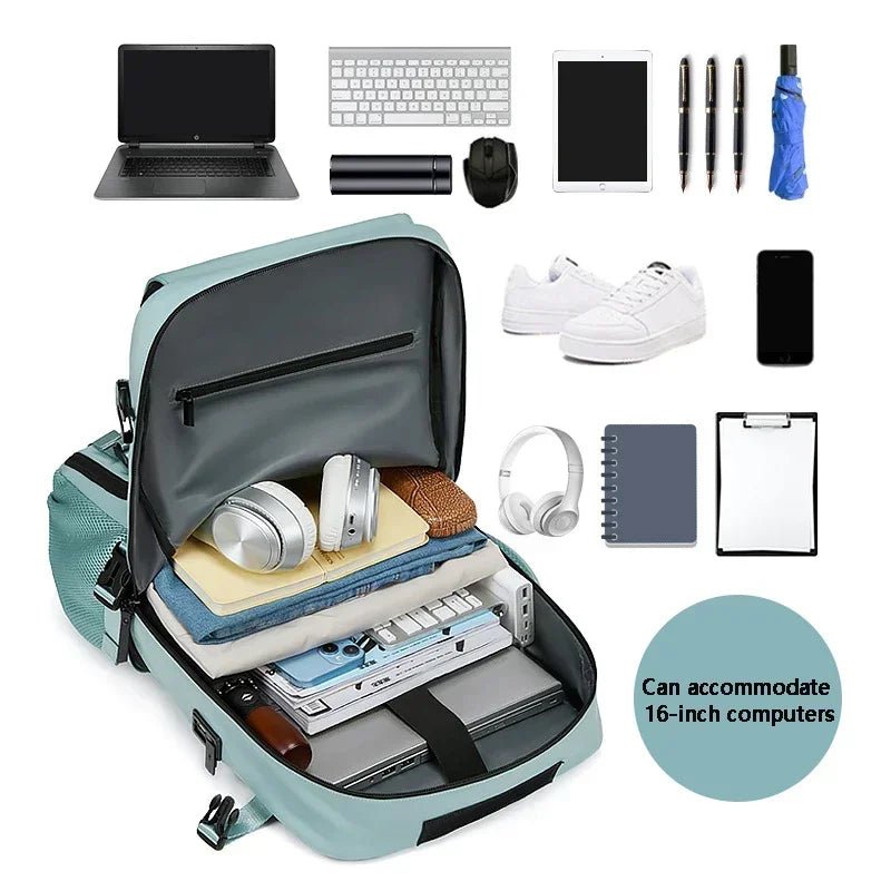 SWISS Travel Backpack - 16" Waterproof Business & Outdoor Backpack - Homebound Essentials