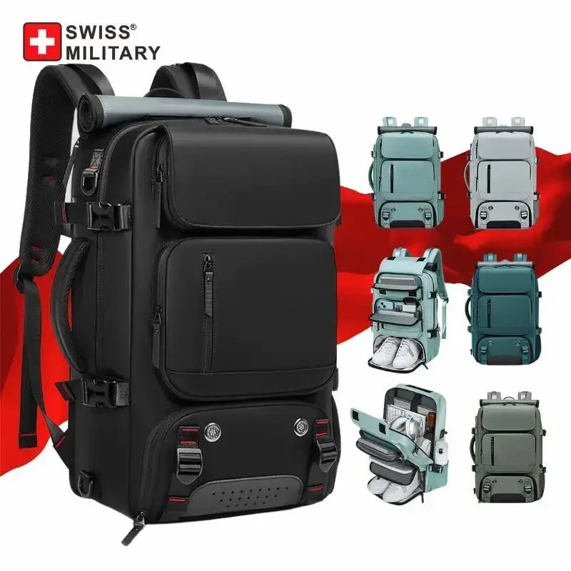 SWISS Travel Backpack - 16" Waterproof Business & Outdoor Backpack - Homebound Essentials