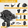 Tactical Airsoft Noise Reduction Military Headphones Night Vision Helmet Set with Flashlight - Homebound Essentials