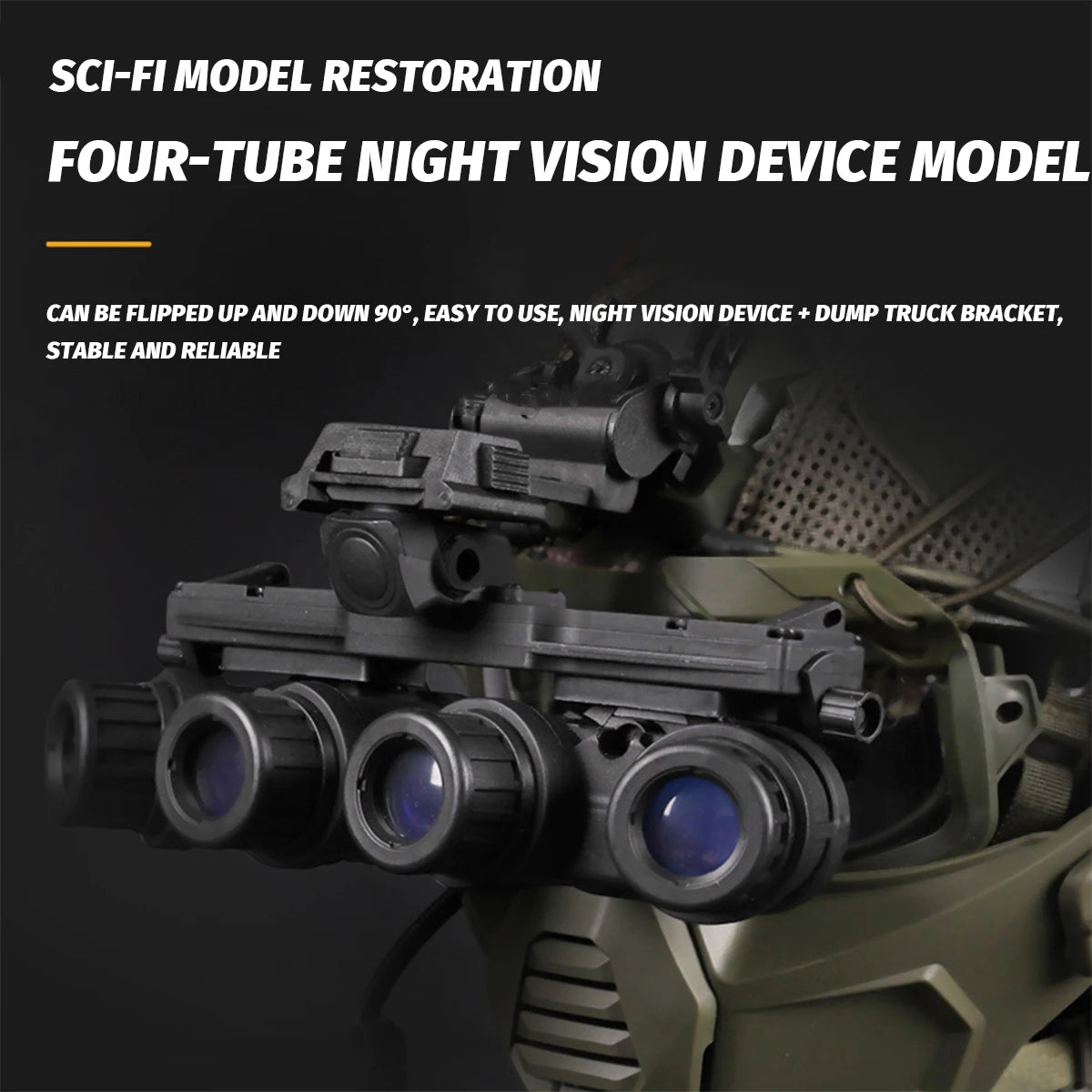Tactical Airsoft Noise Reduction Military Headphones Night Vision Helmet Set with Flashlight - Homebound Essentials