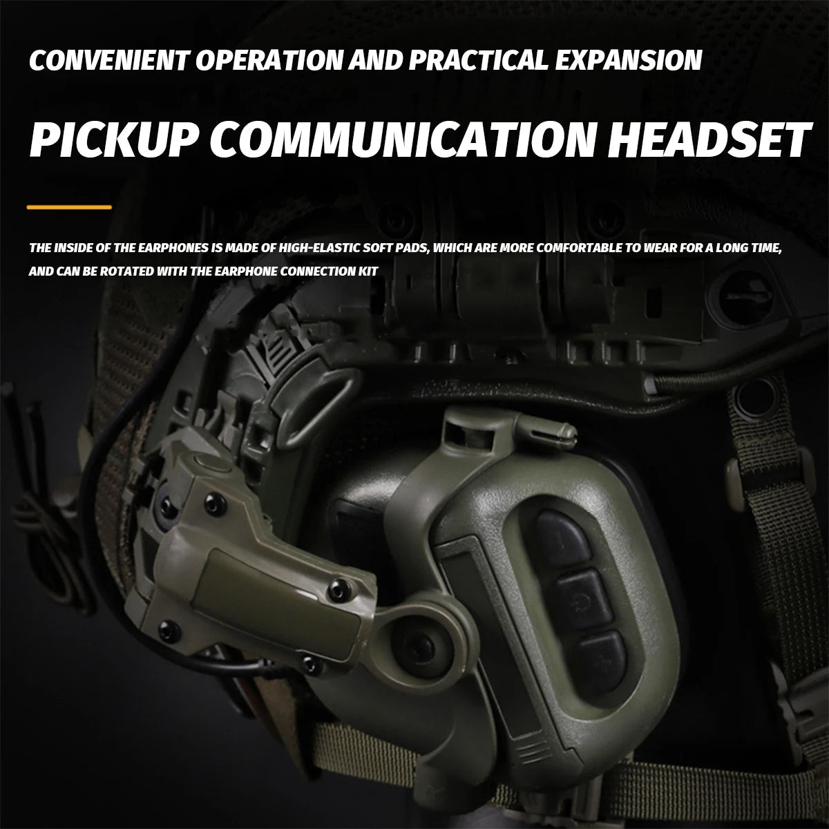 Tactical Airsoft Noise Reduction Military Headphones Night Vision Helmet Set with Flashlight - Homebound Essentials