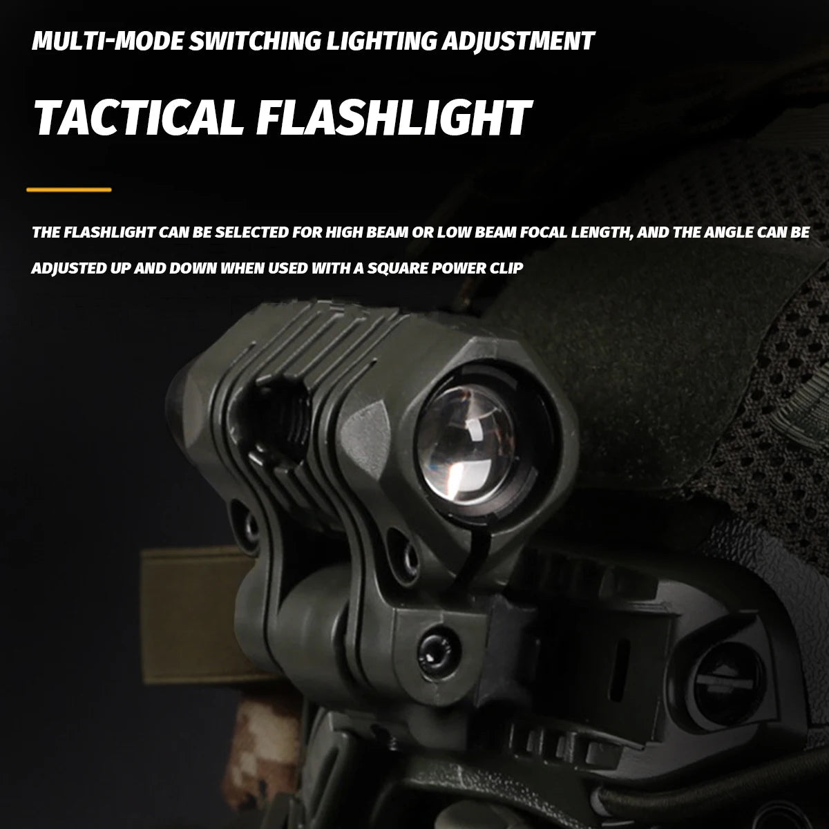 Tactical Airsoft Noise Reduction Military Headphones Night Vision Helmet Set with Flashlight - Homebound Essentials