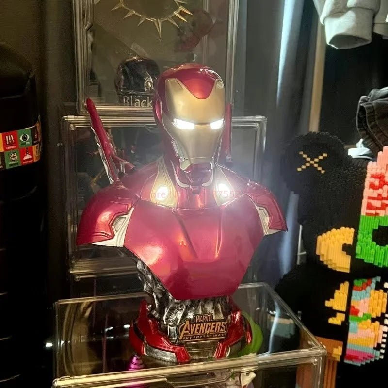 The Avengers Glowing Mk50 Iron Man Bust: 1/3 Scale Large Static Statue - Homebound Essentials