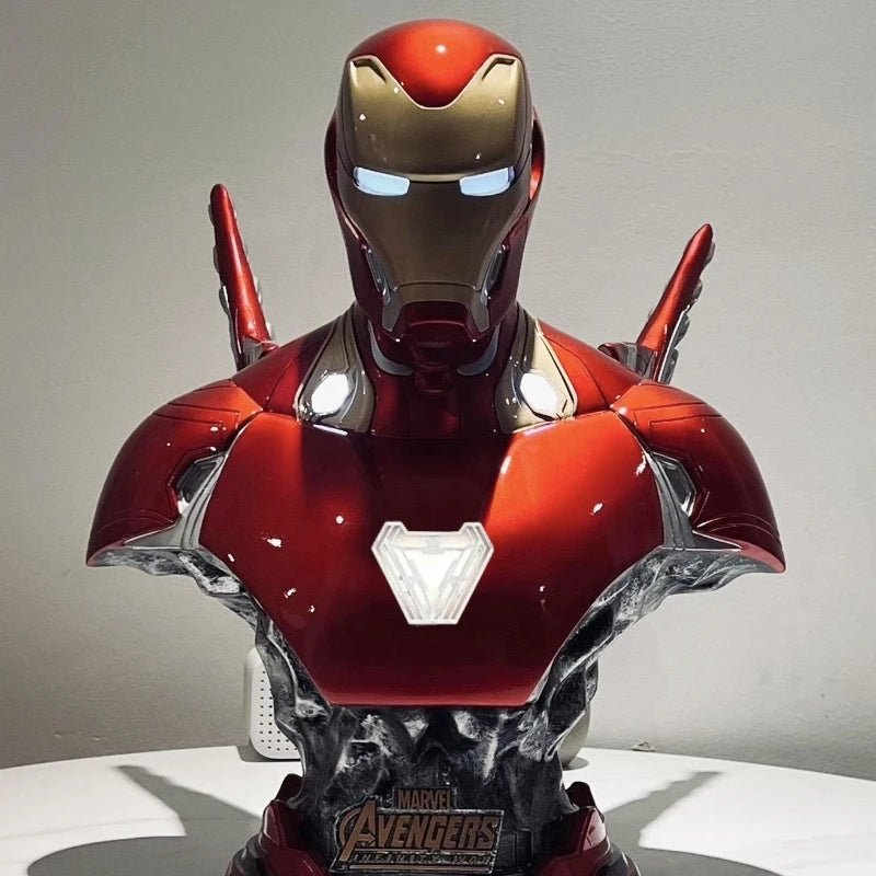 The Avengers Glowing Mk50 Iron Man Bust: 1/3 Scale Large Static Statue - Homebound Essentials