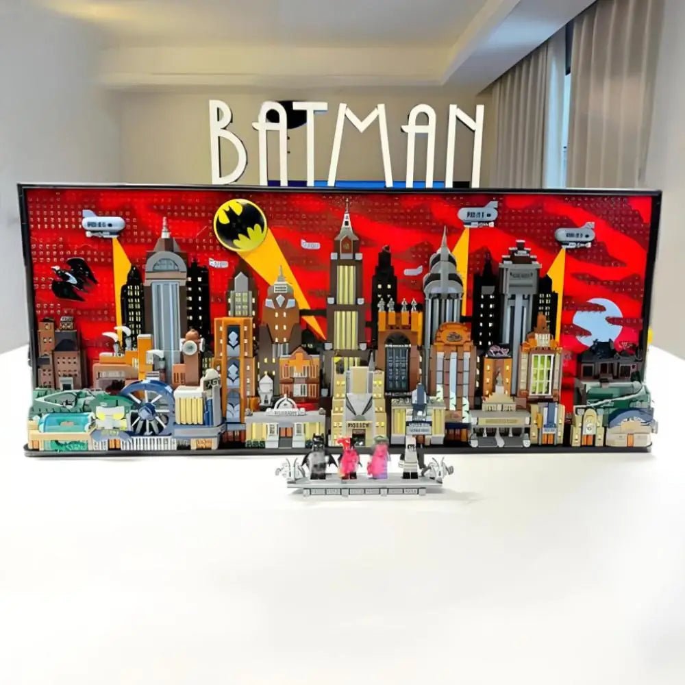 The Bat People Animated Series City 76271 Skyline: Joker Arkham Asylum Building Blocks Model - Homebound Essentials