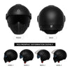 TRIANGLE Modular Motorcycle Helmet - Full Face & 3/4 Open Face Dual Visor Fighter Jet Themed Helmet - Homebound Essentials