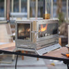 Tryhomy New Camping Wood Stove Tent Firewood Heater - Stainless Steel Furnace with Pipe - Homebound Essentials