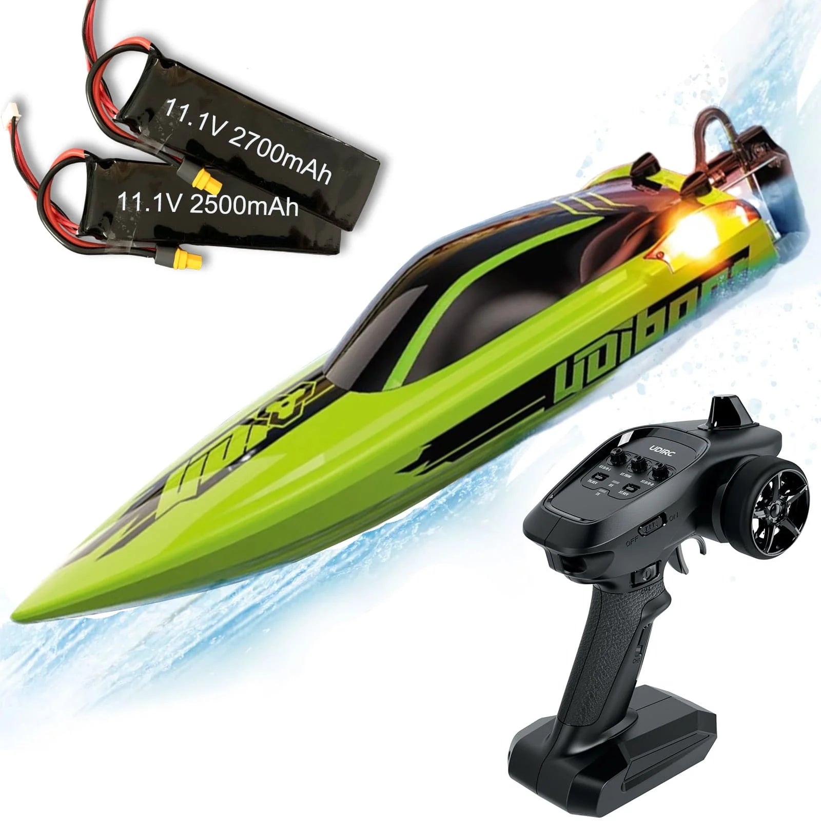 UDI R/C UDI018 Large RC Speed Boat: High - Speed Remote Control Watercraft - Homebound Essentials