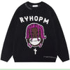 Van Gogh Graffiti Print Knitted Sweater – High Street Fashion - Homebound Essentials