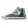 Van Gogh Starry Night Oil Painting High - Top Comfortable Sneakers - Homebound Essentials