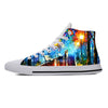 Van Gogh Starry Night Oil Painting High - Top Comfortable Sneakers - Homebound Essentials