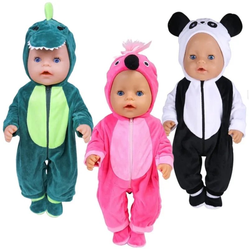 Warm Jumper Jumpsuit & Shoes Set for 17 - 18 Inch Baby Dolls - Homebound Essentials