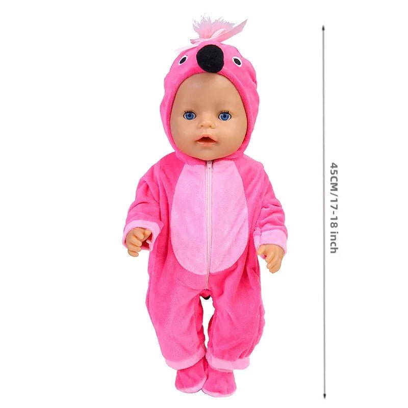 Warm Jumper Jumpsuit & Shoes Set for 17 - 18 Inch Baby Dolls - Homebound Essentials