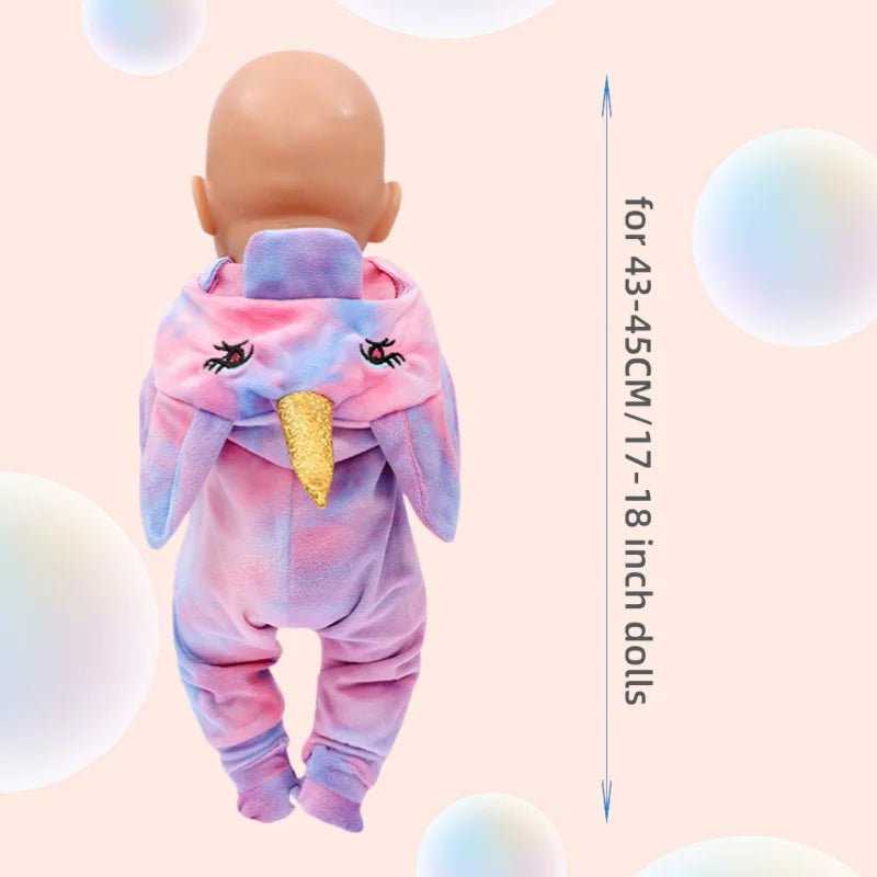 Warm Jumper Jumpsuit & Shoes Set for 17 - 18 Inch Baby Dolls - Homebound Essentials