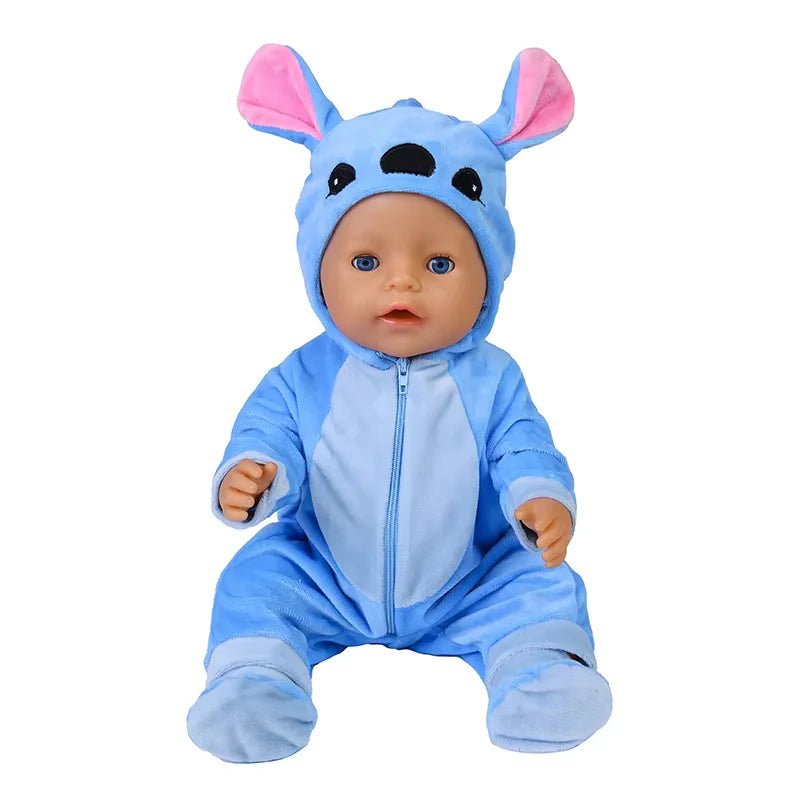 Warm Jumper Jumpsuit & Shoes Set for 17 - 18 Inch Baby Dolls - Homebound Essentials